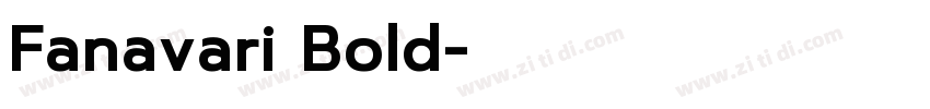 Fanavari Bold字体转换
